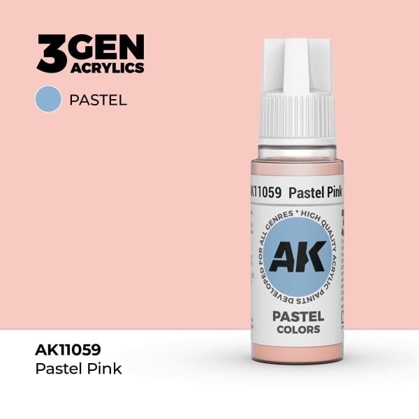 AK 11059 17 ml. Pastel Pink, 3GEN Akrilik Model Boyası