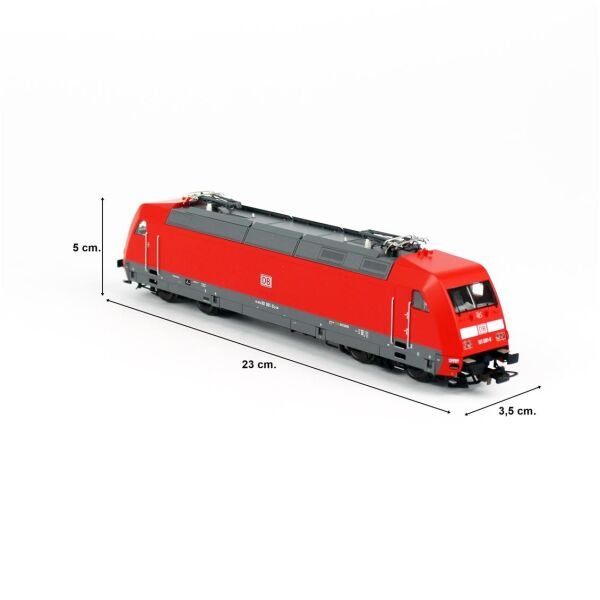 Piko (Expert) 51100 1/87 Ölçek, BR 101, DB AG 6.Dönem, DSS PluX22 Dekoderli, Model Tren Elektrikli Lokomotifi