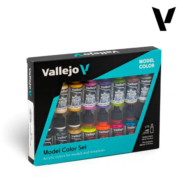 Vallejo 70257 16x18 ml. Wargame Special, Model Color Serisi Model Boyası Seti