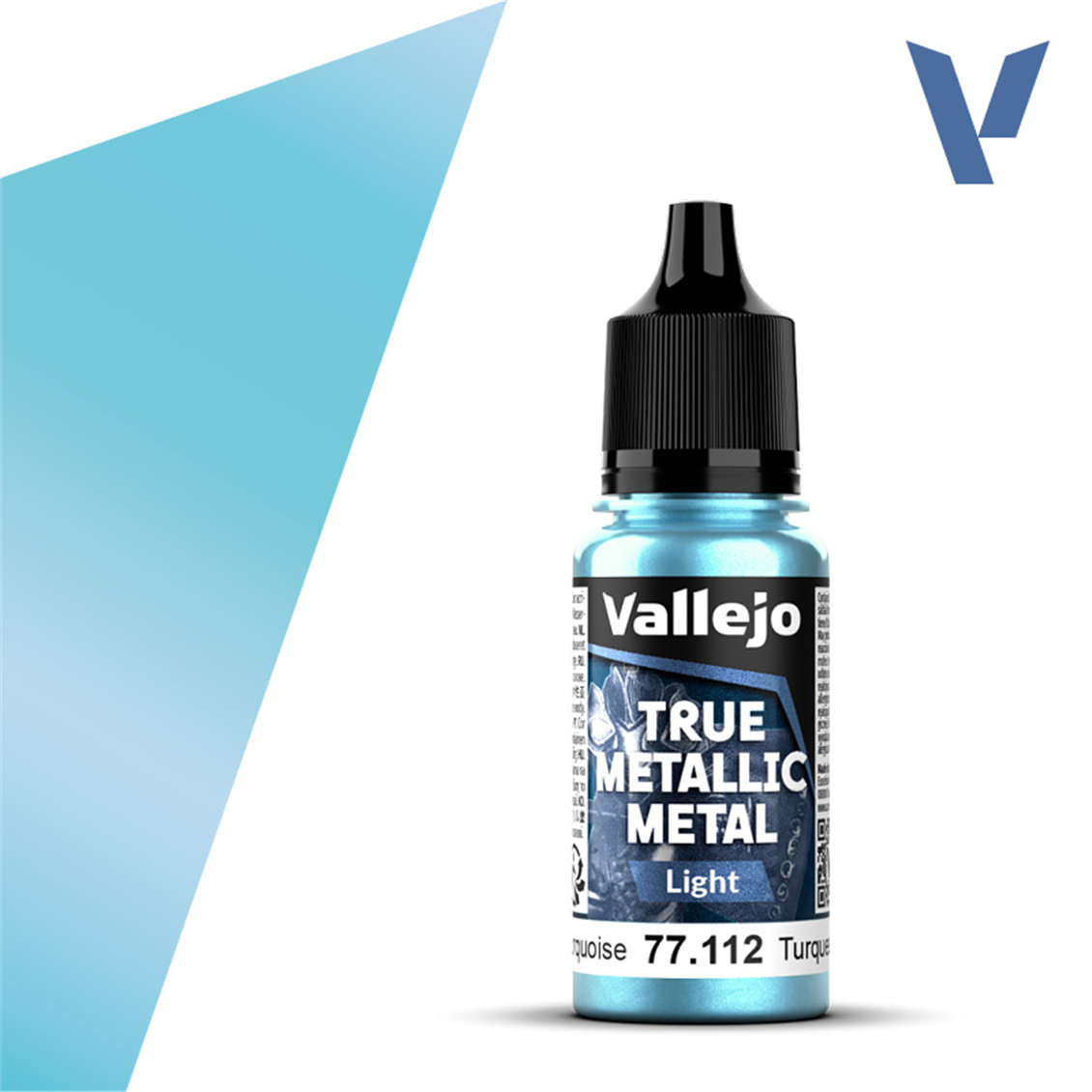 Vallejo 77112 18 ml. Hydra Turquoise, Light, True Metallic Metal (TMM) Serisi Model Boyası