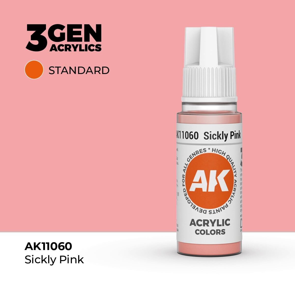 AK 11060 17 ml. Sickly Pink, 3GEN Akrilik Model Boyası