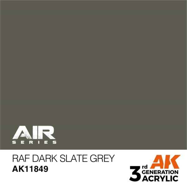AK 11849 17 ml. RAF Dark Slate Grey, Aircraft Serisi 3GEN Akrilik Model Boyası