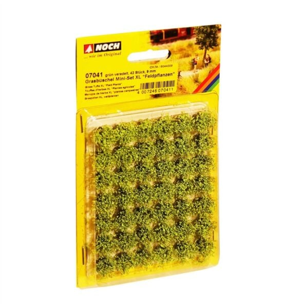 Noch 7041 Tarla Bitkisi Öbekleri, Mini Set XL, 42 adet, 9 mm Diorama Malzemesi