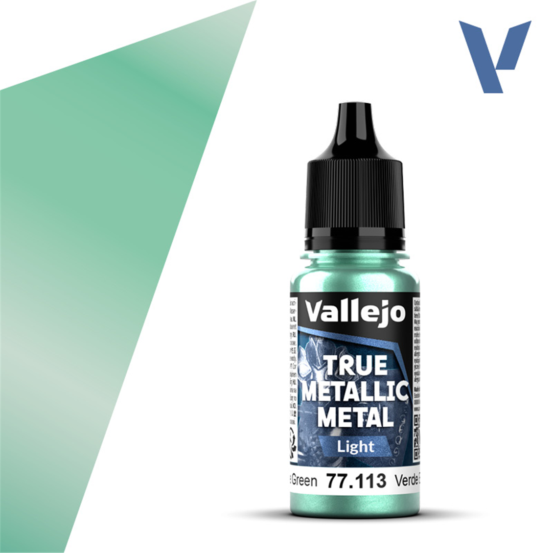 Vallejo 77113 18 ml. Beetle Green, Light, True Metallic Metal (TMM) Serisi Model Boyası