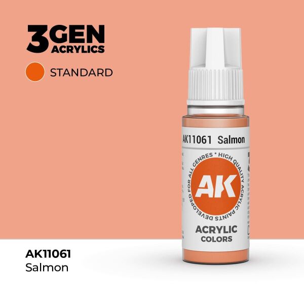 AK 11061 17 ml. Salmon, 3GEN Akrilik Model Boyası