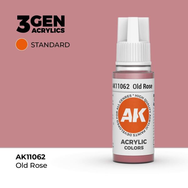 AK 11062 17 ml. Old Rose, 3GEN Akrilik Model Boyası