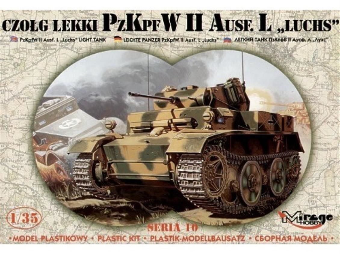 Mirage 35107 1/35 Ölçek, Pzkpfw II Ausf L Luchs Light Tank, Plastik Model kiti