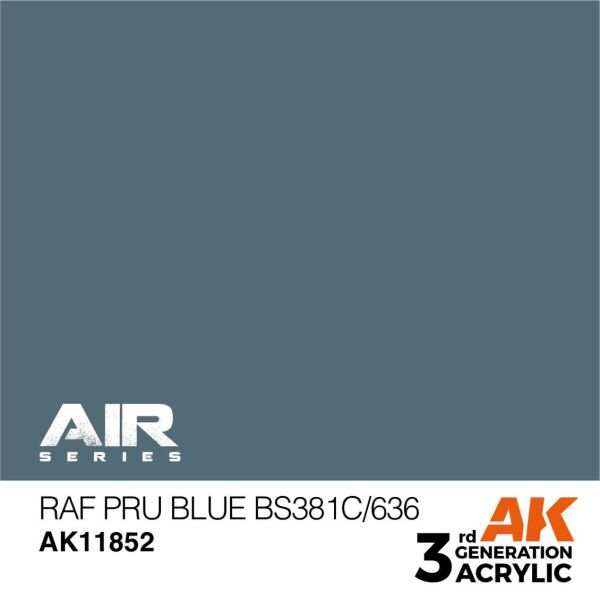 AK 11852 17 ml. RAF PRU Blue BS381C/636, Aircraft Serisi 3GEN Akrilik Model Boyası