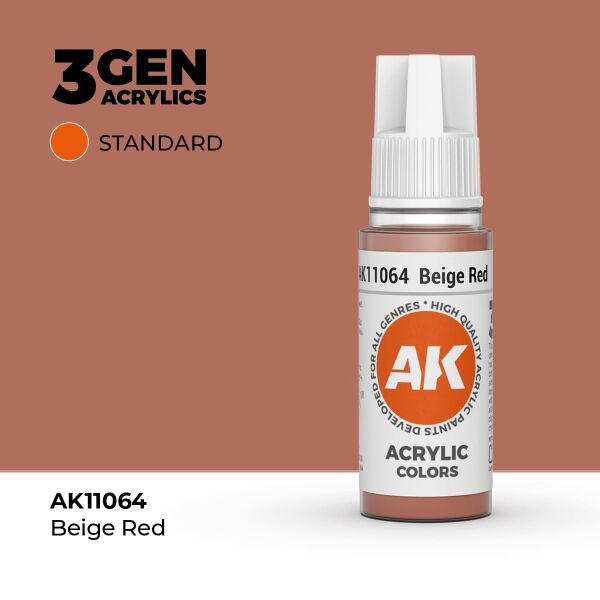 AK 11064 17 ml. Beige Red, 3GEN Akrilik Model Boyası