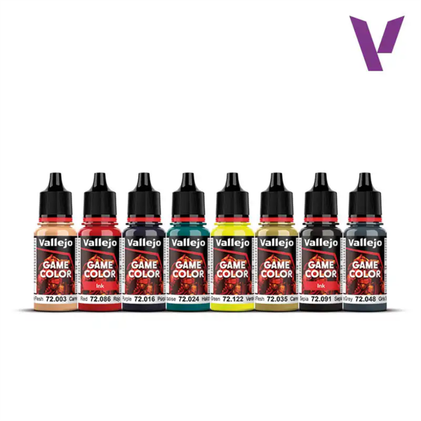 Vallejo 72191 8X18 ml. Non Death Chaos, Game Color Serisi Model Boyası Seti