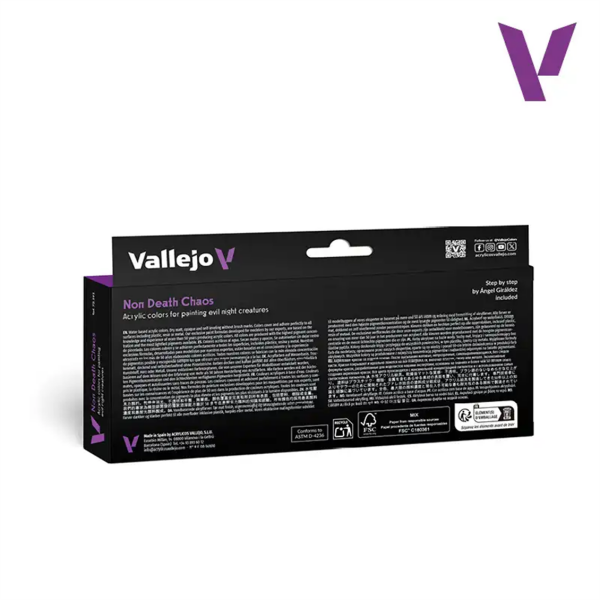 Vallejo 72191 8X18 ml. Non Death Chaos, Game Color Serisi Model Boyası Seti