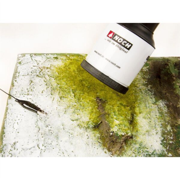 Noch 7118 Statik Çayır Dokusu, Yeşil Tonları, 9 mm, 50 Gram, Diorama Malzemesi