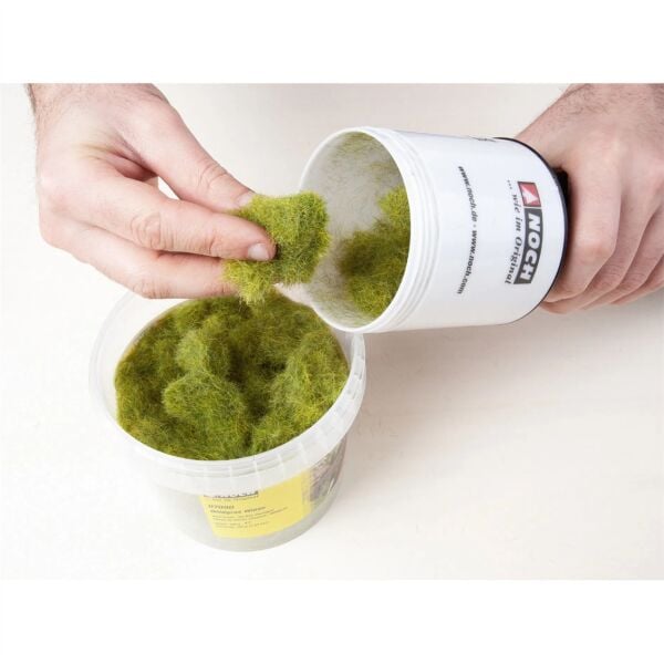 Noch 7118 Statik Çayır Dokusu, Yeşil Tonları, 9 mm, 50 Gram, Diorama Malzemesi