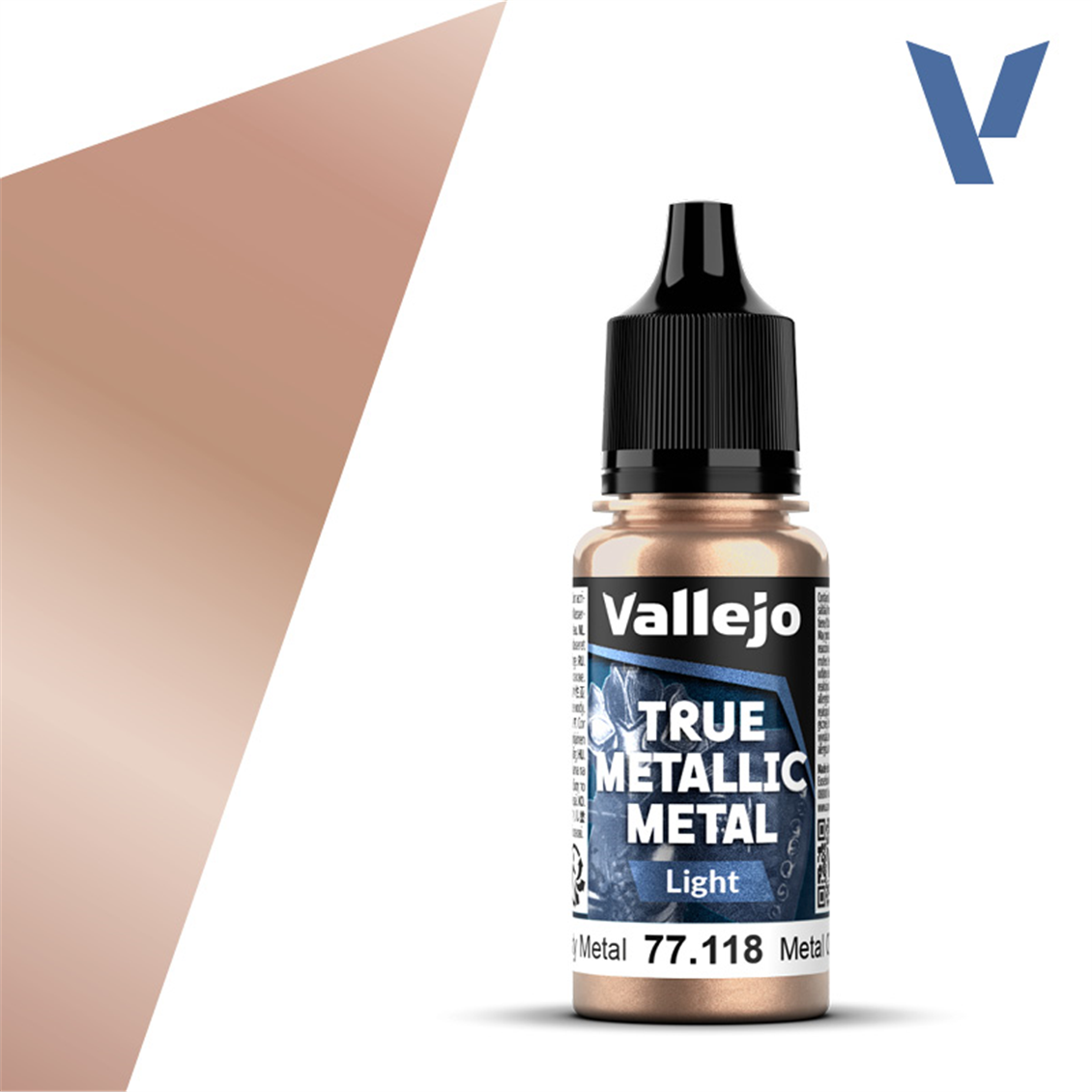 Vallejo 77118 18 ml. Rusty Metal, Light, True Metallic Metal (TMM) Serisi Model Boyası