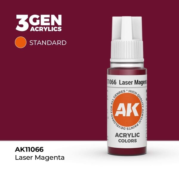 AK 11066 17 ml. Laser Magenta, 3GEN Akrilik Model Boyası