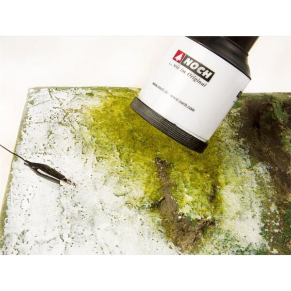 Noch 7119 Statik Çayır Dokusu, Yeşil Tonları, 9mm. 50 gram, Diorama Malzemesi