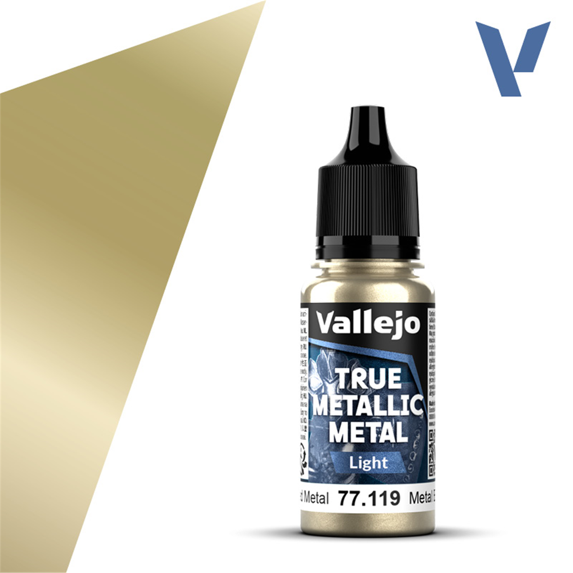 Vallejo 77119 18 ml. Aged Metal, Light, True Metallic Metal (TMM) Serisi Model Boyası