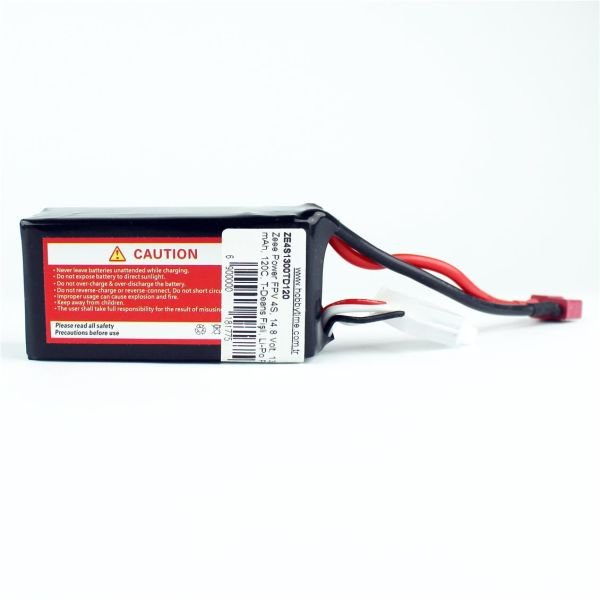 Zeee Power FPV 4S, 14.8 Volt, 1300 mAh, 120C, T-Deans Fişli, Li-Po Pil Grubu