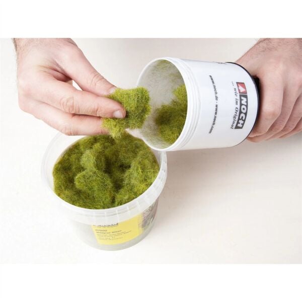 Noch 7120 Statik Çayır Dokusu, Koyu Yeşil, 9mm. 50 gram, Diorama Malzemesi