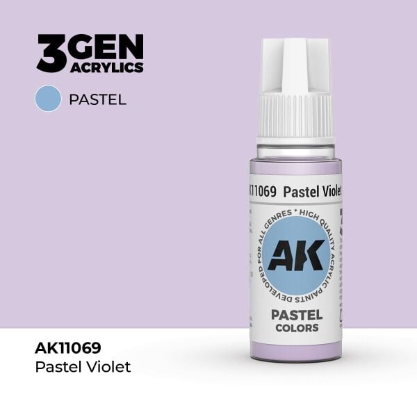 AK 11069 17 ml. Pastel Violet, 3GEN Akrilik Model Boyası