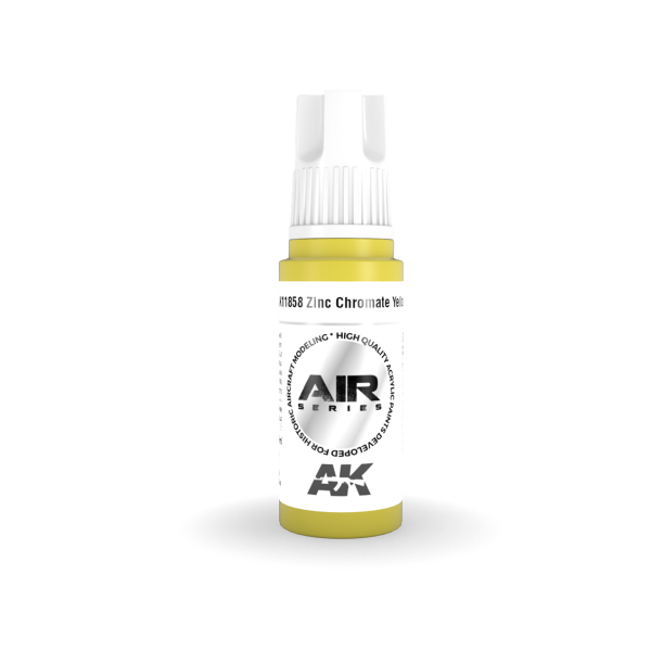 AK 11858 17 ml. Zinc Chromate Yellow, Aircraft Serisi 3GEN Akrilik Model Boyası