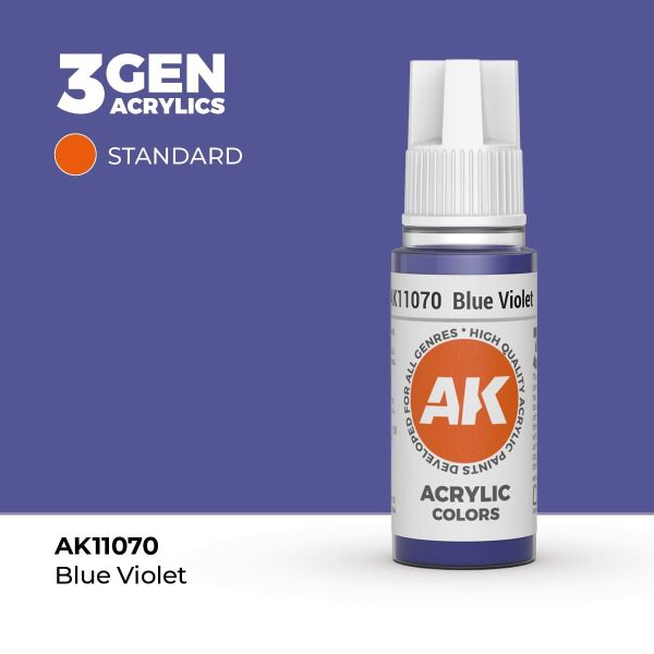 AK 11070 17 ml. Blue Violet, 3GEN Akrilik Model Boyası