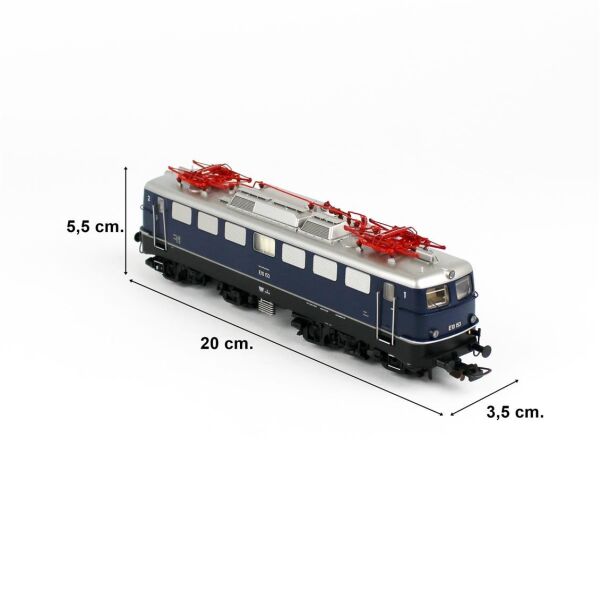 Piko (Expert) 51744 1/87 Ölçek, E 10, DB 3.Dönem, DSS PluX22 Dekoderli, Model Tren Elektrikli Lokomotifi