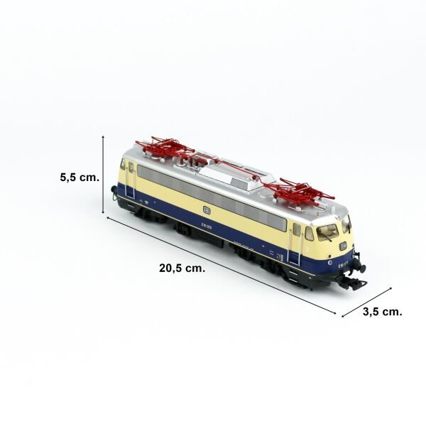 Piko (Expert) 51812 1/87 Ölçek, E 10 1270, DB 3.Dönem, DSS PluX22 Dekoderli, Model Tren Elektrikli Lokomotifi