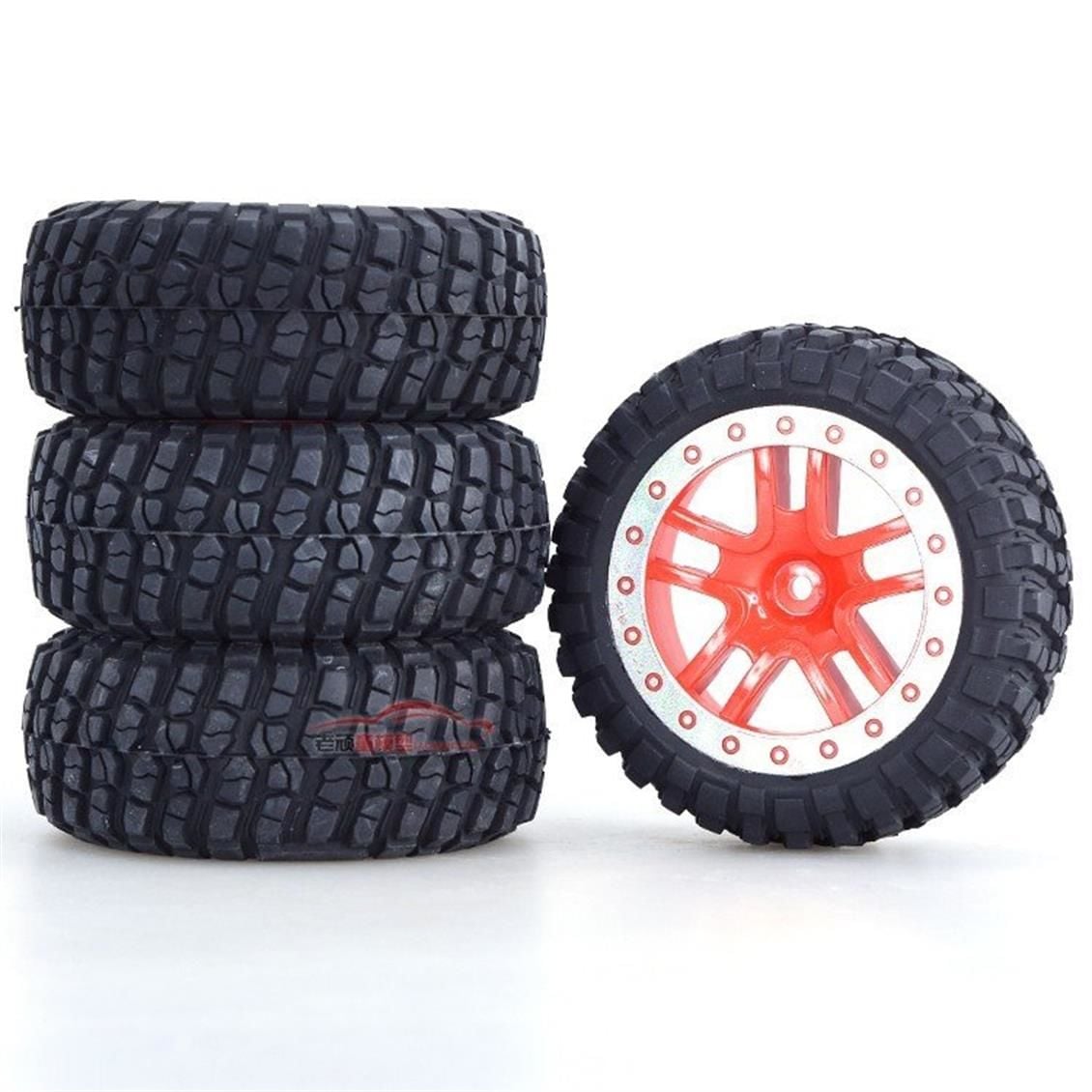 Remo RP2046 Kırmızı Renk Modifiye Kompozit Jant Ve Teker, Model Araç Yedek Parçası