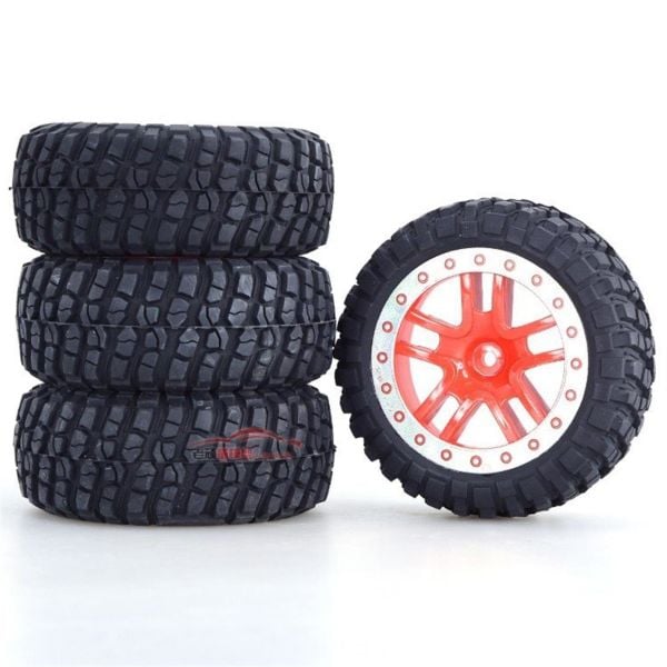 Remo RP2046 Kırmızı Renk Modifiye Kompozit Jant Ve Teker, Model Araç Yedek Parçası