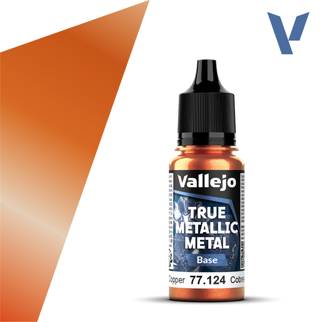 Vallejo 77124 18 ml. Ancient Copper, Base, True Metallic Metal (TMM) Serisi Model Boyası
