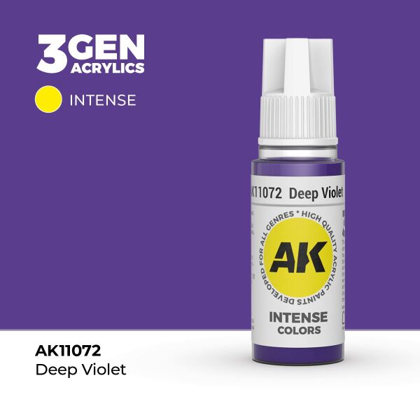 AK 11072 17 ml. Deep Violet, 3GEN Akrilik Model Boyası