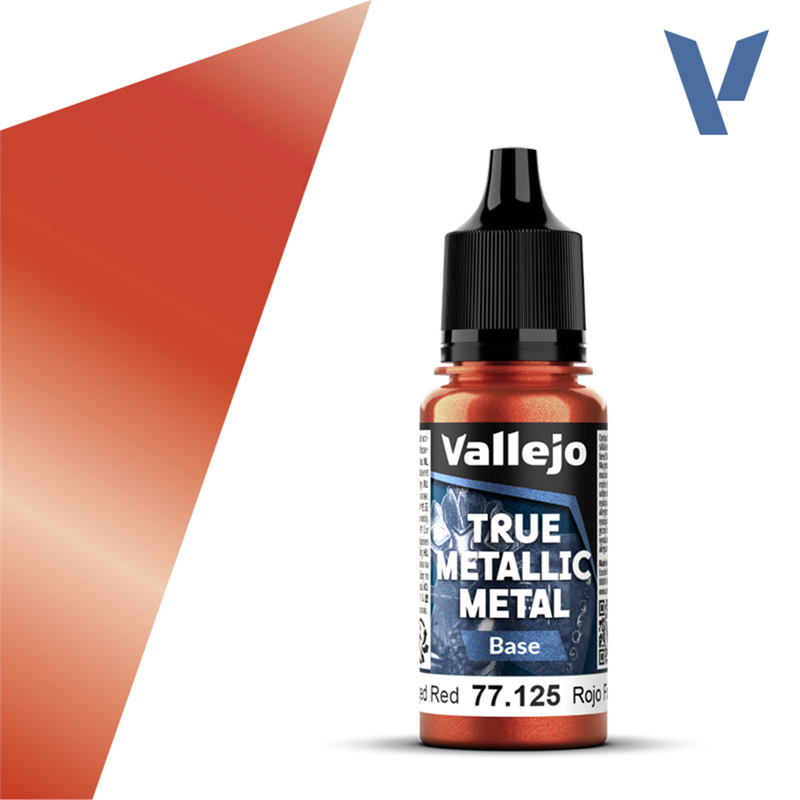 Vallejo 77125 18 ml. Forged Red, Base, True Metallic Metal (TMM) Serisi Model Boyası