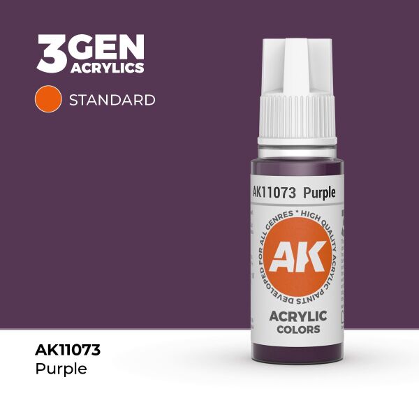 AK 11073 17 ml. Purple, 3GEN Akrilik Model Boyası