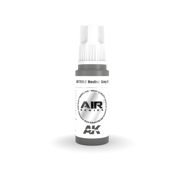 AK 11862 17 ml. Neutral Grey 43, Aircraft Serisi 3GEN Akrilik Model Boyası