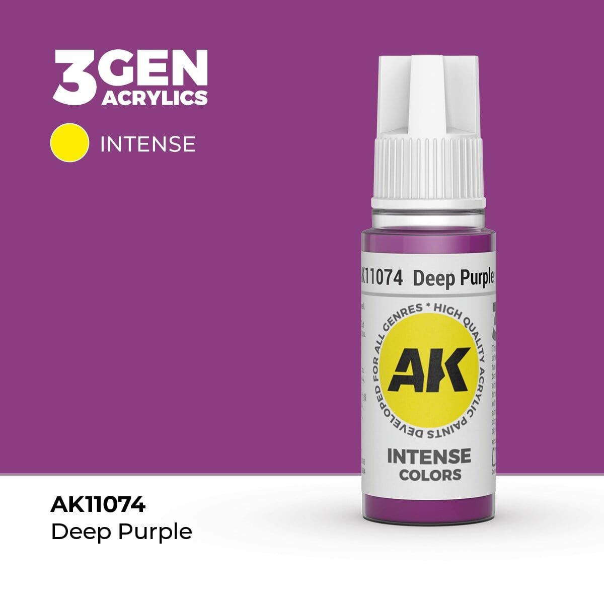 AK 11074 17 ml. Deep Purple, 3GEN Akrilik Model Boyası