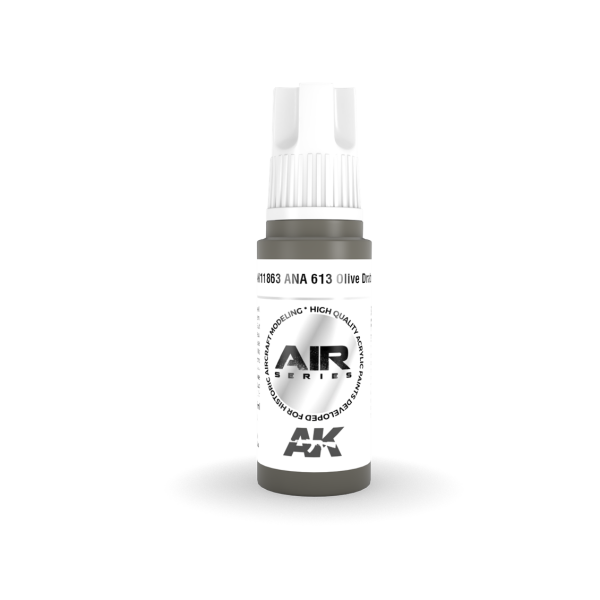 AK 11863 17 ml. ANA 613 Olive Drab, Aircraft Serisi 3GEN Akrilik Model Boyası