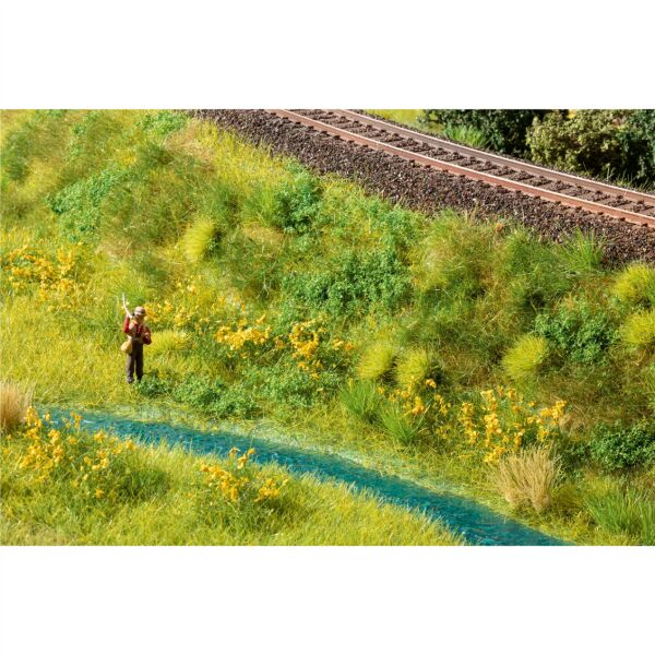 Noch 7253 Yer Örtücü Folyaj, Bej-Yeşil, 12x18 cm., Diorama Malzemesi