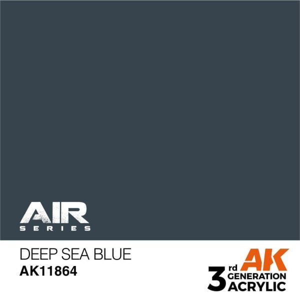 AK 11864 17 ml. Deep Sea Blue, Aircraft Serisi 3GEN Akrilik Model Boyası
