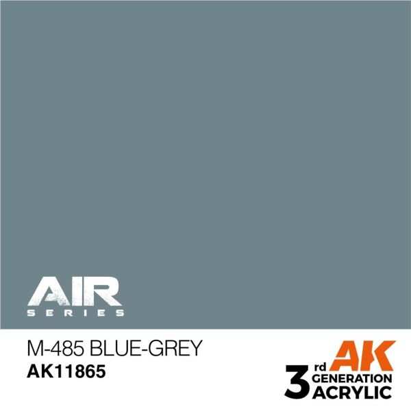 AK 11865 17 ml. M-485 Blue-Grey, Aircraft Serisi 3GEN Akrilik Model Boyası