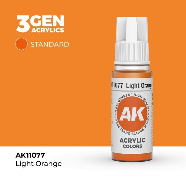 AK 11077 17 ml. Light Orange, 3GEN Akrilik Model Boyası