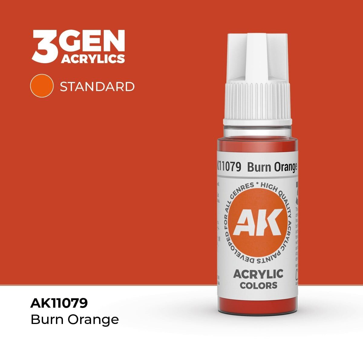 AK 11079 17 ml. Burn Orange, 3GEN Akrilik Model Boyası