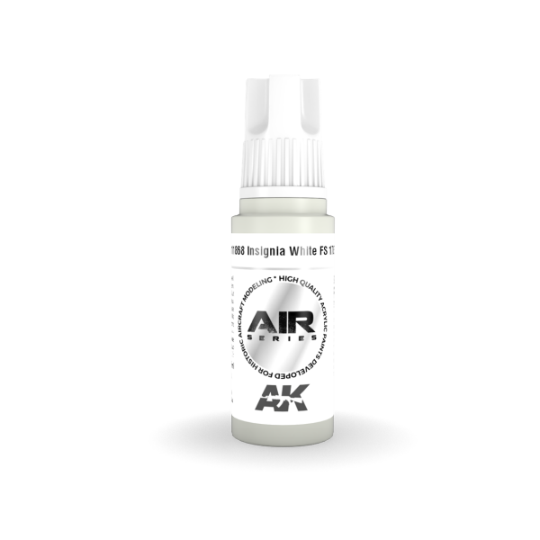 AK 11868 17 ml. Insignia White FS 17875, Aircraft Serisi 3GEN Akrilik Model Boyası