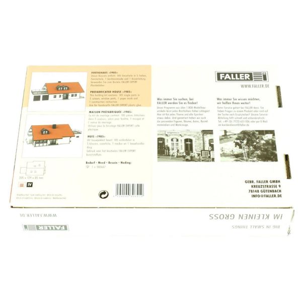 Faller 130641 1/87 Ölçek, Prefabrik Ev, Plastik Model Kiti