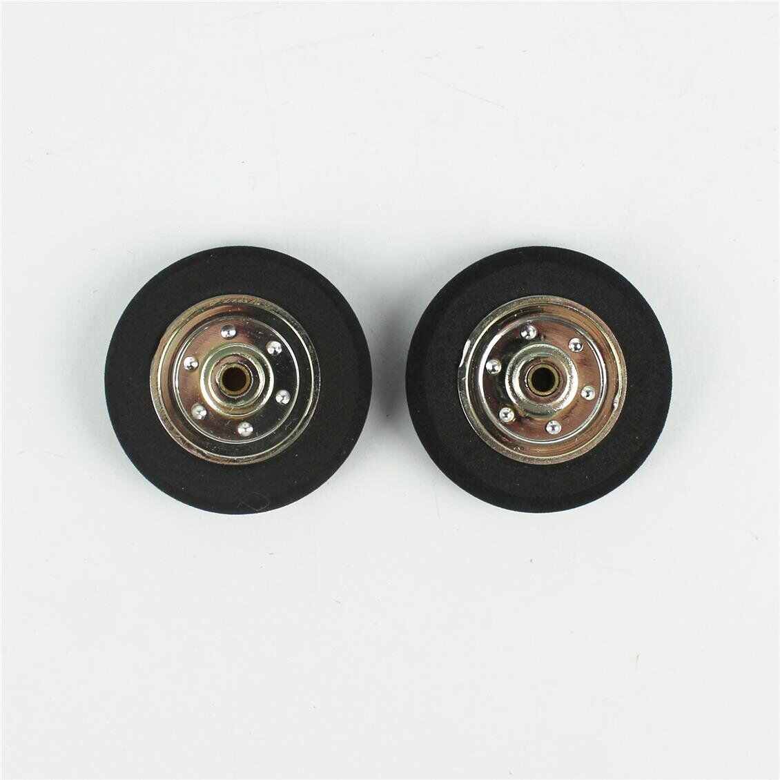 Haoye HY006-03102 Süper Hafif Tekerlek, Sünger Lastikli, Elektroliz Jantlı, Dış Çap 35mm.× Göbek 3mm.× Genişlik 9mm, 2 Adet