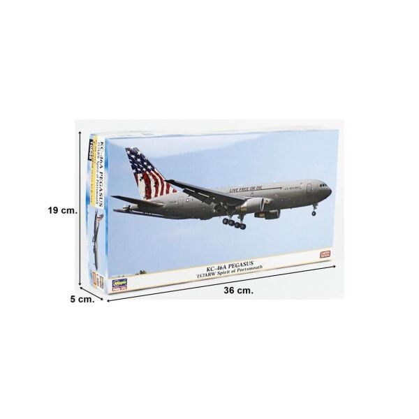 Hasegawa 41 10865 1/200 Ölçek, KC-46A Pegasus (157 ARW Spirit of Portsmouth), Savaş Uçağı Plastik Model Kiti