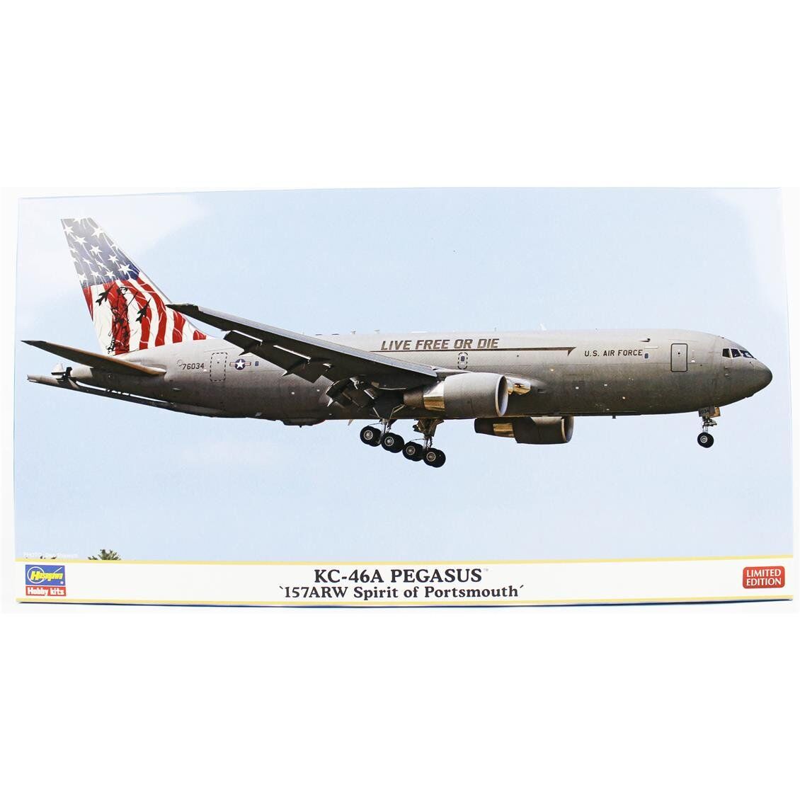 Hasegawa 41 10865 1/200 Ölçek, KC-46A Pegasus (157 ARW Spirit of Portsmouth), Savaş Uçağı Plastik Model Kiti