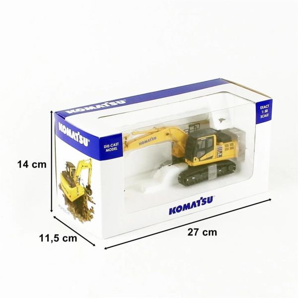 Universal Hobbies UH8122 1/50 Ölçek, Komatsu PC210 LC-11 Ekskavatör, Sergilemeye Hazır Metal İş Makinası Modeli