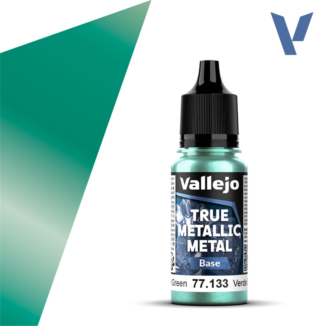Vallejo 77133 18 ml. Beetle Green, Base, True Metallic Metal (TMM) Serisi Model Boyası