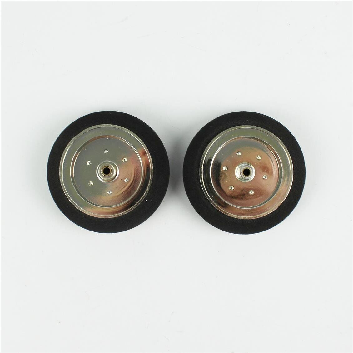 Haoye HY006-03105 Süper Hafif Tekerlek, Sünger Lastikli, Elektroliz Jantlı, Dış Çap 53mm.× Göbek 3mm.× Genişlik 15mm, 2 Adet